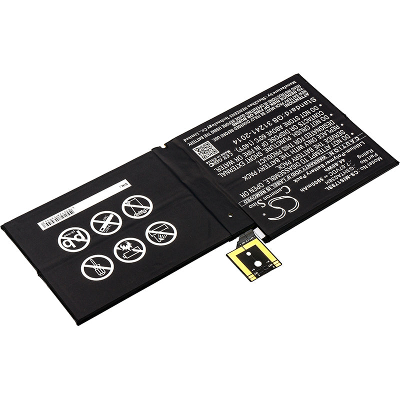 Replacement Battery for Microsoft Surface Pro 6 1807 – Tablet – 5900mAh / 7.57V - image 2