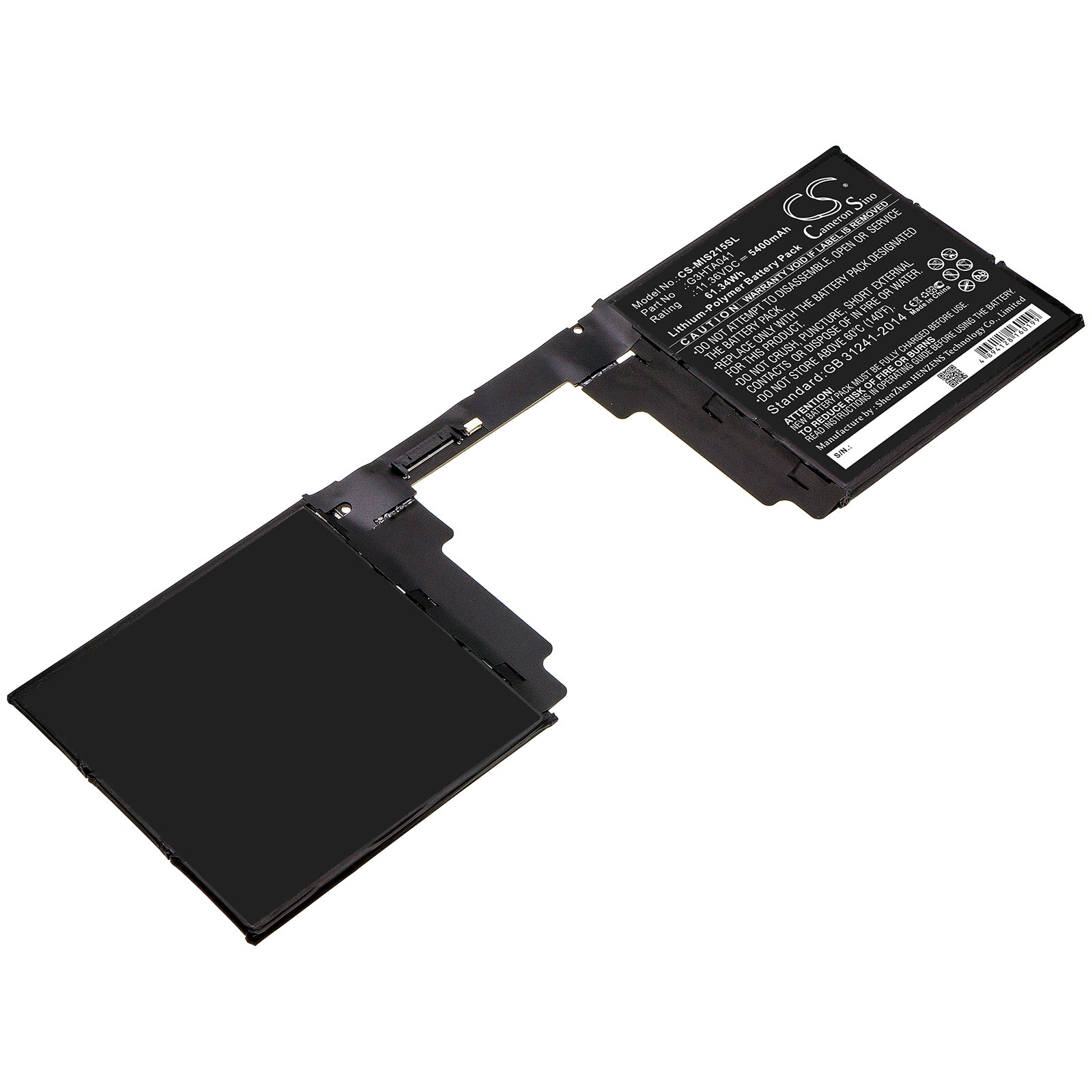 Replacement Battery for Microsoft Surface book 2 1793 15 – Tablet – 5400mAh / 11.36V - image 1