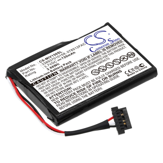 Replacement Battery for Mitac Mio Moov 150 – GPS, Navigator – 720mAh / 3.7V