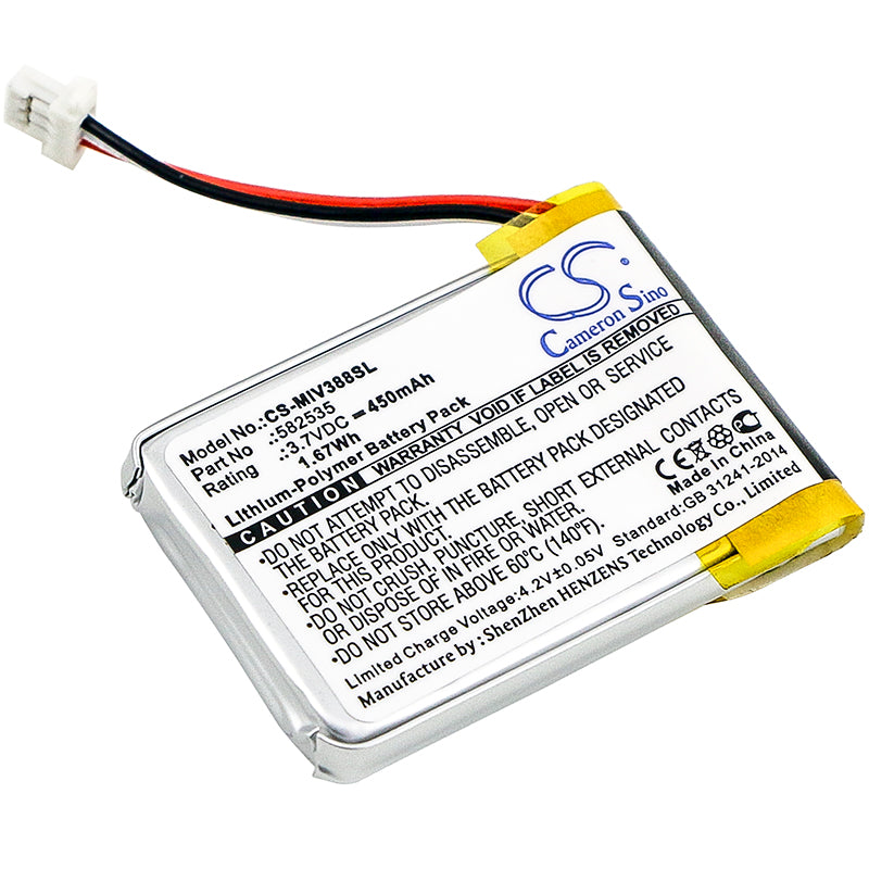Replacement Battery for Abee | Whistler | Mio | HP V31 – Dashcam – 450mAh / 3.7V - image 1