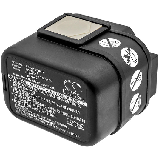 Replacement Battery for Atlas Copco | Milwaukee PES7.2T – Power Tool – 3300mAh / 7.2V