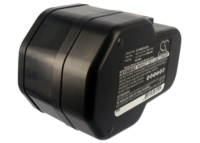 Replacement Battery for Milwaukee  0502-23 – Power Tools – 3300mAh/39.6Wh / 12.0V