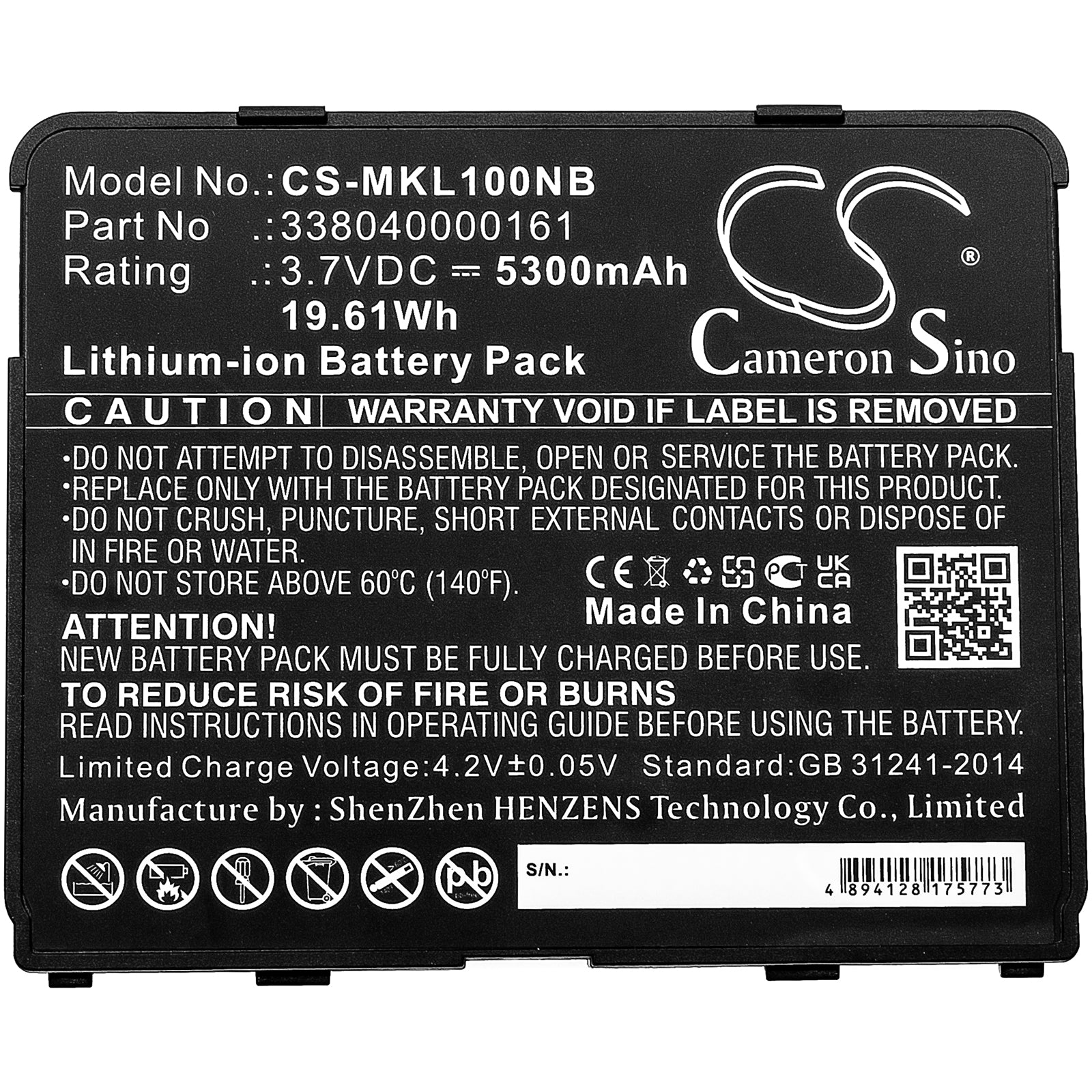 Replacement Battery for Matic MioWork L1000 – Tablet – 5300mAh / 3.7V - image 5