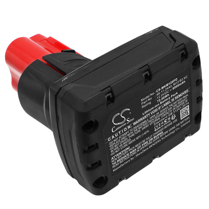 Replacement Battery for Milwaukee M12 – Power Tool – 6000mAh / 12V