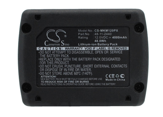 Replacement Battery for Milwaukee M12 – Power Tool – 4000mAh / 12V