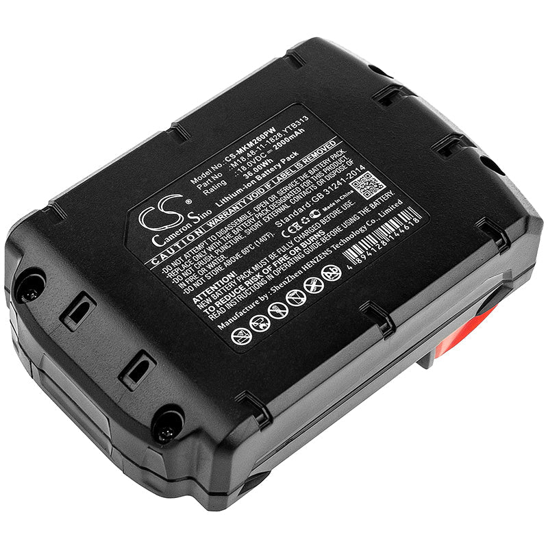 Replacement Battery for Geberit  203 – Power Tools – 2000mAh / 36.00Wh / 18.0V