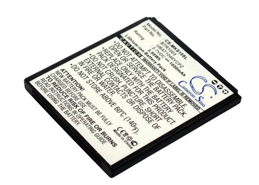 Replacement Battery for Sharp | Microsoft PB10ZU – Mobile, SmartPhone – 1050mAh / 3.7V
