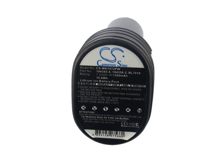 Replacement Battery for Makita  CL070 – Power Tools – 1500mAh / 10.80Wh / 7.2V