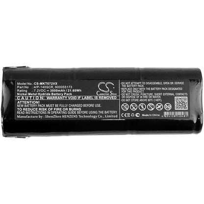 Replacement Battery for Makita 4072D – Vacuum – 3000mAh / 7.2V