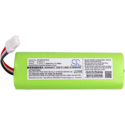 Replacement Battery for Makita 4076 – Vacuum – 3000mAh / 7.2V