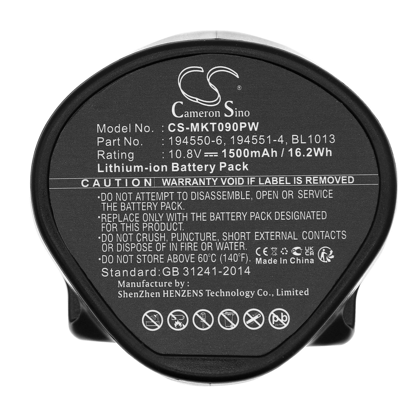 Replacement Battery for Makita  CC300 – Power Tools – 1500mAh / 16.20Wh / 10.8V