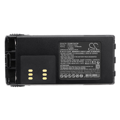 Replacement Battery for Motorola  GP1280 – Two-Way Radio – 2700mAh / 19.98Wh / 7.4V