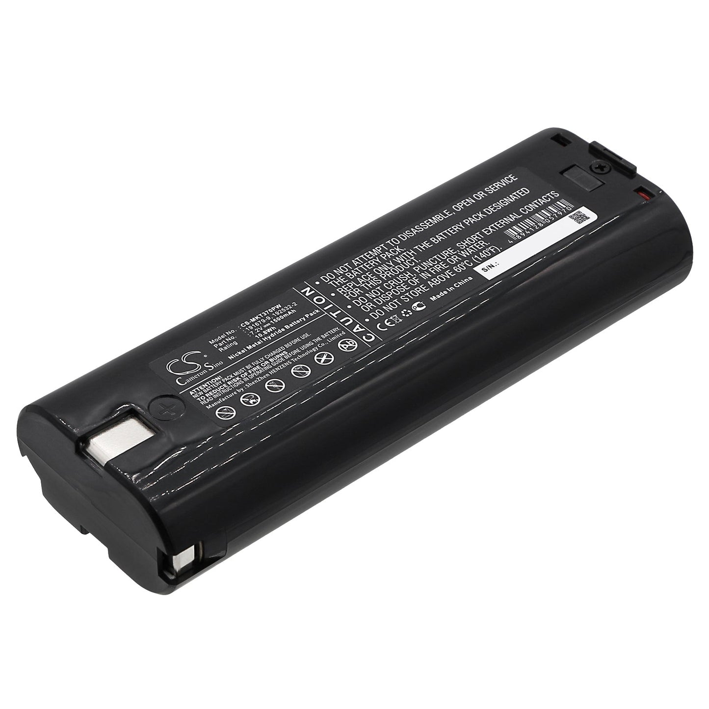 Replacement Battery for Uniropa  KT-250 BP-72 – Power Tools – 1500mAh / 10.80Wh / 7.2V