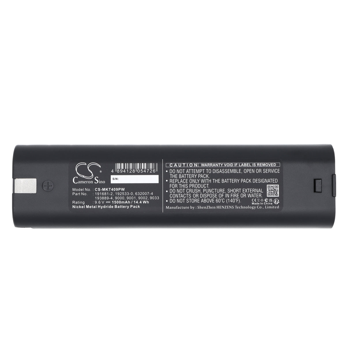 Replacement Battery for Makita 4093D – Power Tool – 1500mAh / 9.6V