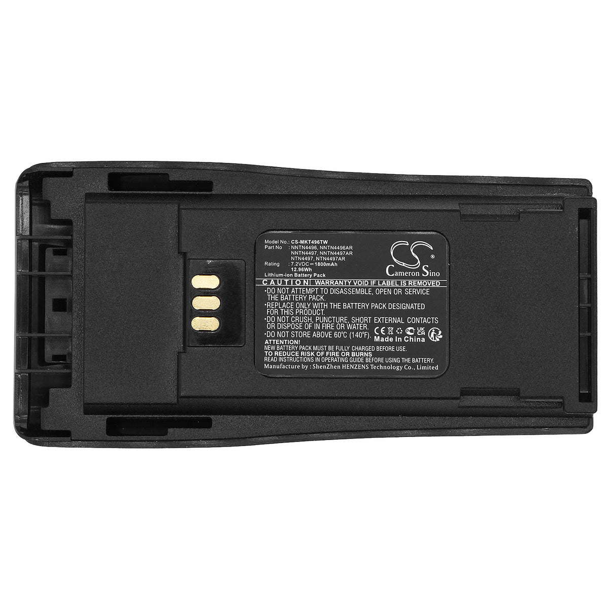 Replacement Battery for Motorola CP150 – Two-Way Radio – 1800mAh / 7.2V