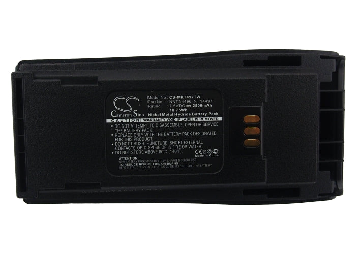 Replacement Battery for Motorola  CP040 – Two-Way Radio – 2500mAh / 18.75Wh / 7.5V