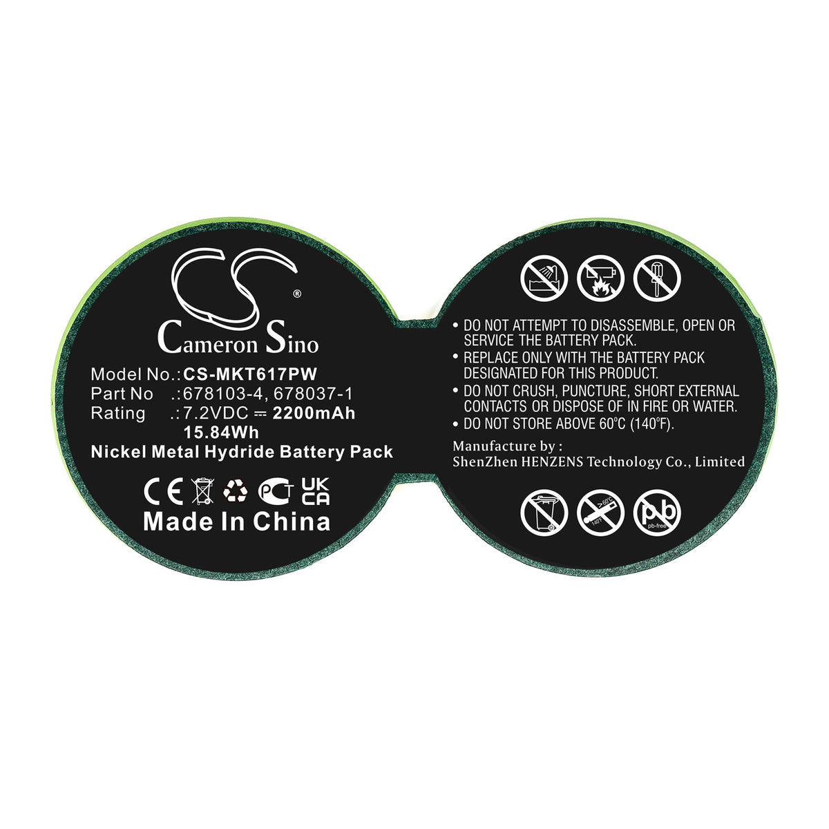 Replacement Battery for Makita 6176D – Power Tool – 2200mAh / 7.2V