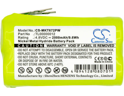 Replacement Battery for Makita  6722D – Power Tools – 2000mAh/9.6Wh / 4.8V