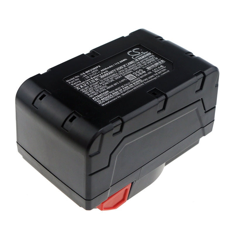 Replacement Battery for Milwaukee  0721-20 – Power Tools – 4000mAh / 112.00Wh / 28.0V