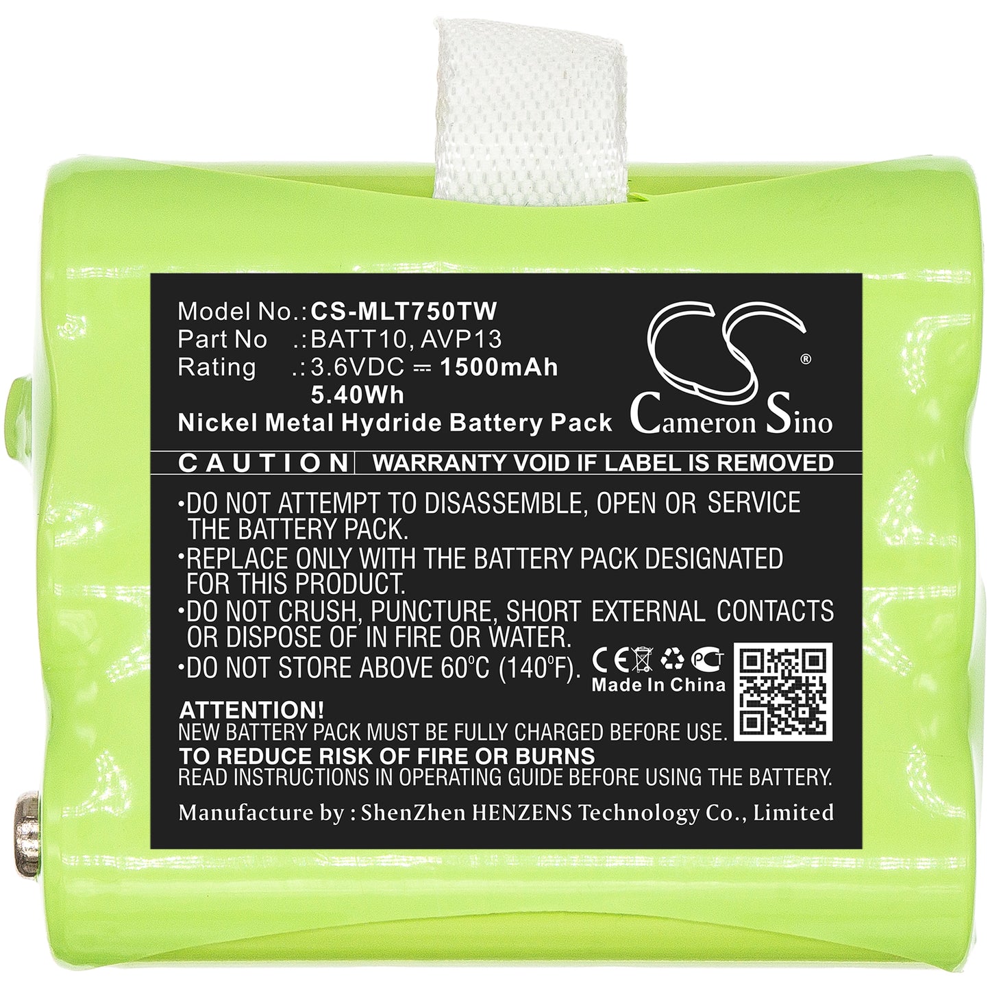 Replacement Battery for Midland T71 – Two-Way Radio – 1500mAh / 3.6V - image 3