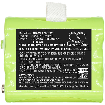 Replacement Battery for Midland T71 – Two-Way Radio – 1500mAh / 3.6V - image 3
