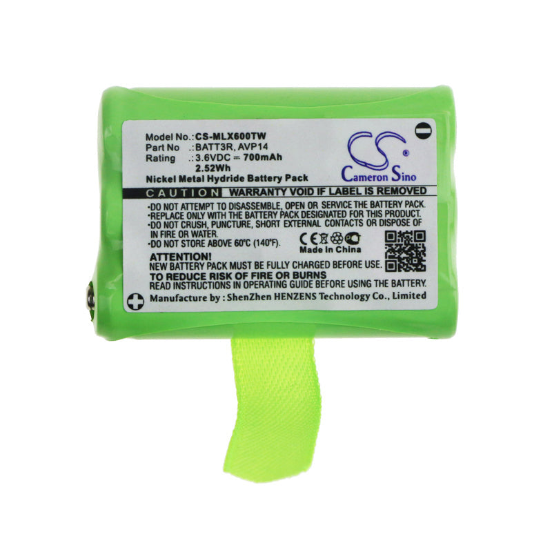 Replacement Battery for Midland  LXT600 – Two-Way Radio – 700mAh / 2.52Wh / 3.6V