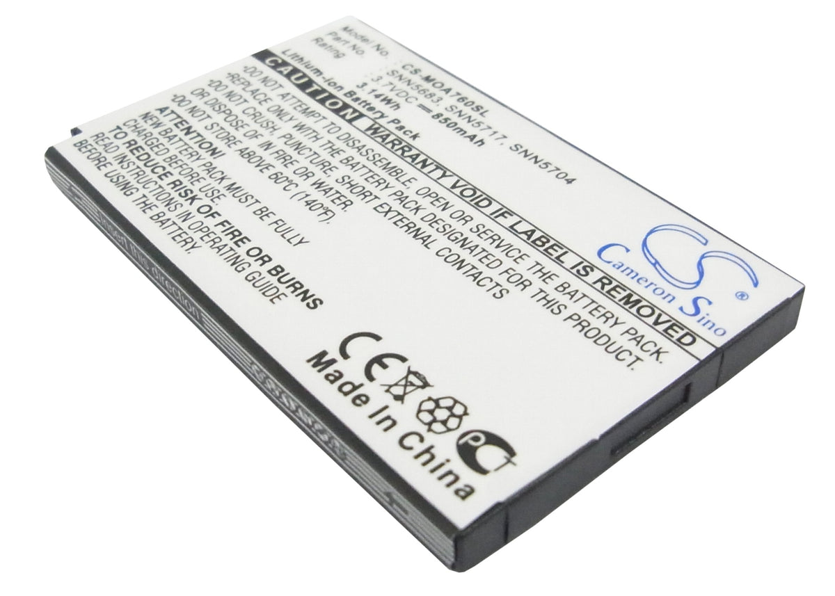 Replacement Battery for Motorola A760 – Mobile, SmartPhone – 850mAh / 3.7V