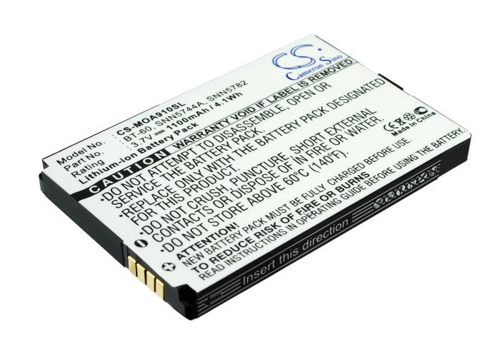 Replacement Battery for Motorola A910 – Mobile, SmartPhone – 1100mAh / 3.7V