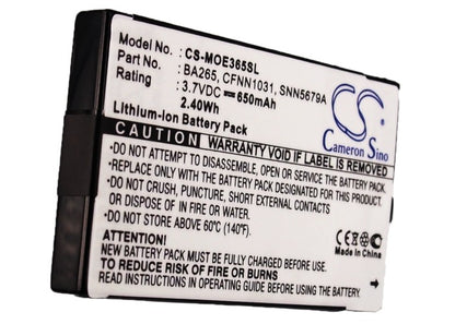 Replacement Battery for Motorola E365 – Mobile, SmartPhone – 650mAh / 3.7V