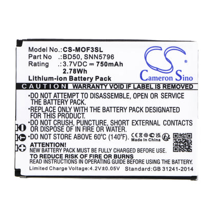 Replacement Battery for Motorola F3 – Mobile, SmartPhone – 750mAh / 3.7V