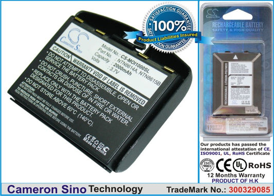 Replacement Battery for Motorola Nextel i1000 – Mobile, SmartPhone – 1150mAh / 3.7V