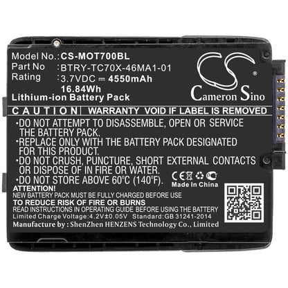 Replacement Battery for Motorola TC70 – Barcode Scanner – 4550mAh / 3.7V