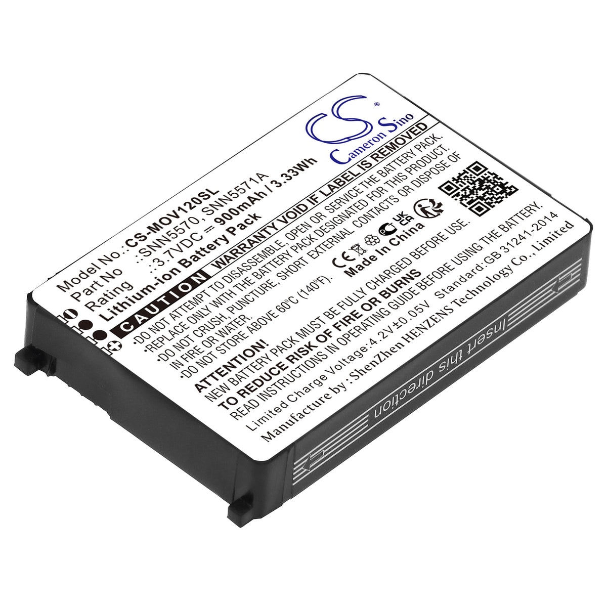 Replacement Battery for Motorola V120 – Mobile, SmartPhone – 900mAh / 3.7V