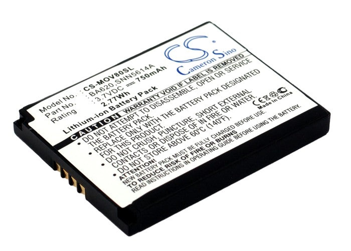Replacement Battery for Motorola | NGM | Gateway V80 – Mobile, SmartPhone – 750mAh / 3.7V