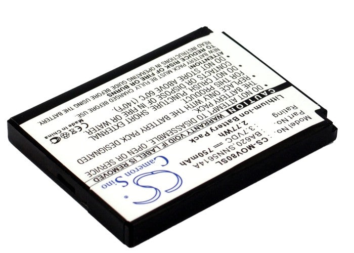 Replacement Battery for Motorola | NGM | Gateway V80 – Mobile, SmartPhone – 750mAh / 3.7V