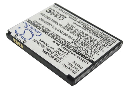 Replacement Battery for Motorola RAZR2 – Mobile, SmartPhone – 720mAh / 3.7V