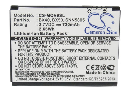 Replacement Battery for Motorola RAZR2 – Mobile, SmartPhone – 720mAh / 3.7V