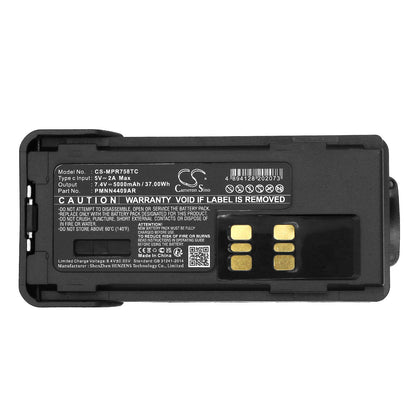 Replacement Battery for Motorola  APX2000 – Two-Way Radio – 5000mAh / 37.00Wh / 7.4V