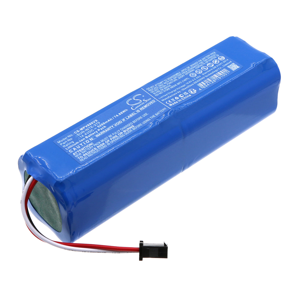Replacement Battery for Tesvor | ORVIBO | Mamibot S6 Turbo – Vacuum – 5200mAh / 14.4V