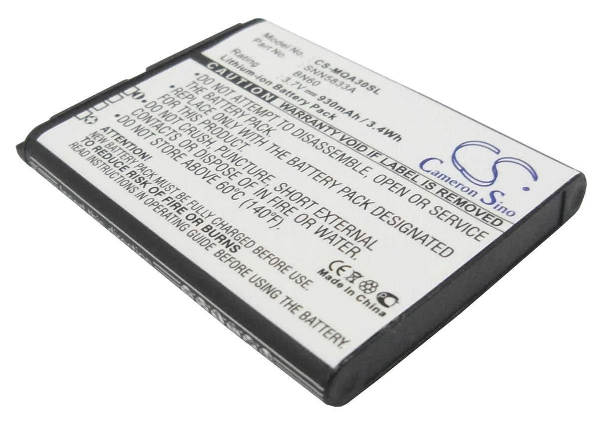 Replacement Battery for Motorola QA30 – Mobile, SmartPhone – 930mAh / 3.7V