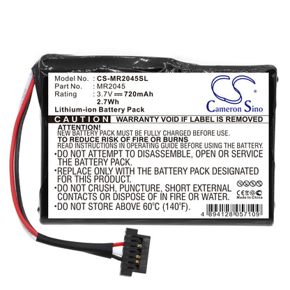 Replacement Battery for Magellan  RoadMate 2045 – GPS, Navigator – 720mAh / 3.7V