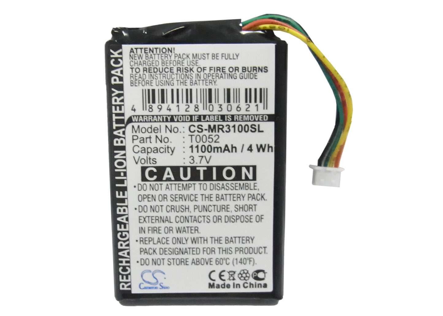 Replacement Battery for Magellan  Maestro 3000 – GPS, Navigator – 1100mAh / 3.7V