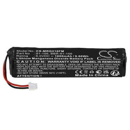 Replacement Battery for McMurdo  FastFind – Marine Safety & Flotation Devices – 1600mAh / 9.6Wh / 6.0V