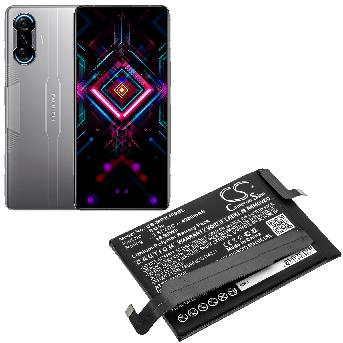 Replacement Battery for Redmi | Poco K40 Game – Mobile, SmartPhone – 4900mAh / 3.87V