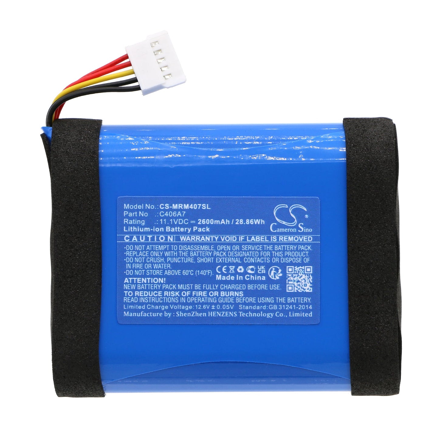 Replacement Battery for Marshall  Middleton – Speaker – 2600mAh / 28.86Wh / 11.1V
