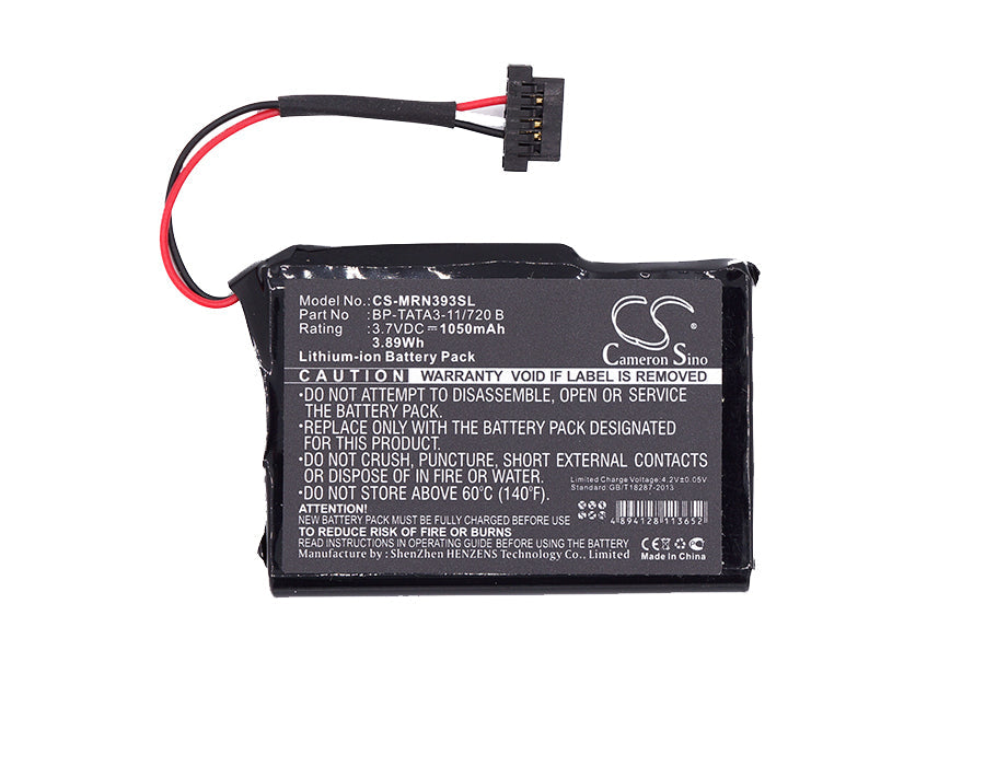 Replacement Battery for Mio  Moov M410 – GPS, Navigator – 1050mAh / 3.89Wh / 3.7V