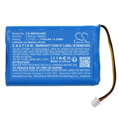 Replacement Battery for MIR Spirodoc Spirometer – Medical – 1150mAh / 3.7V - image 3