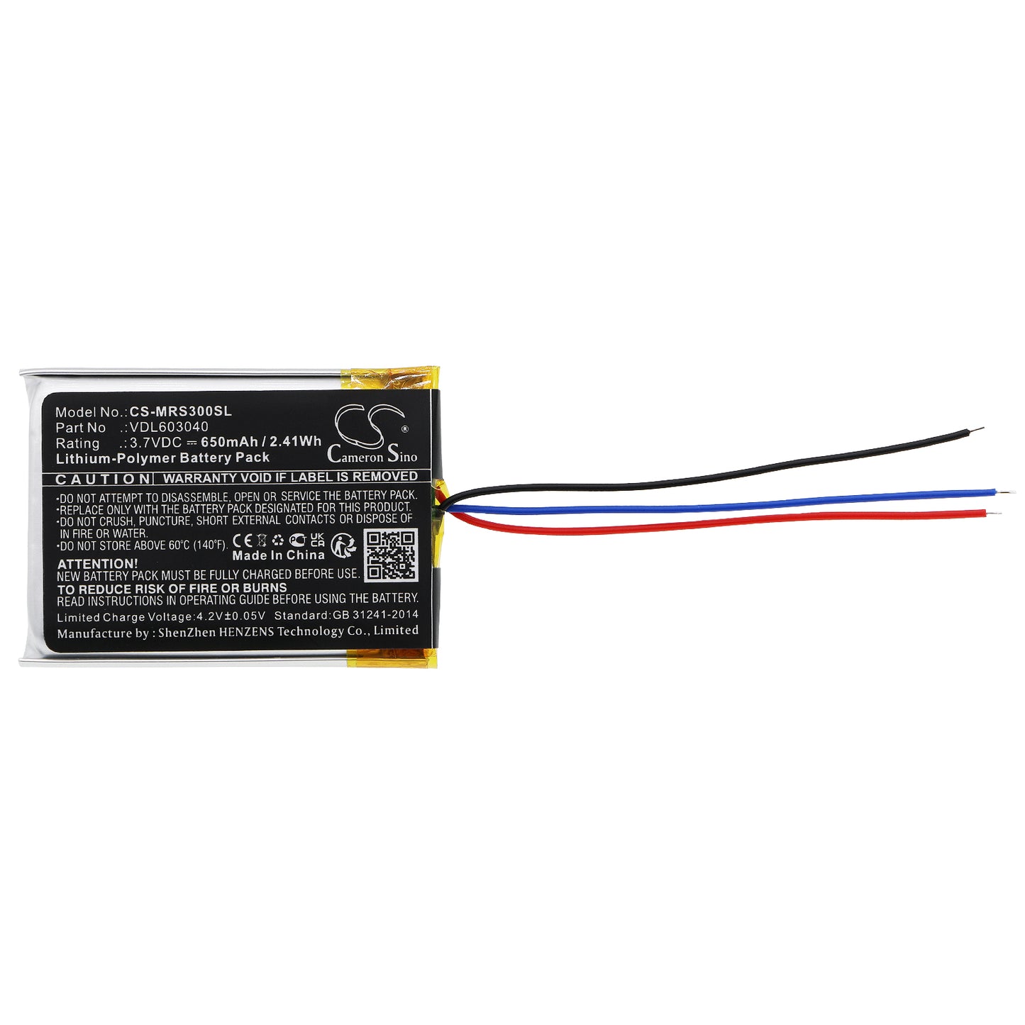 Replacement Battery for Marshall Major II – Wireless Headset – 650mAh / 3.7V - image 3