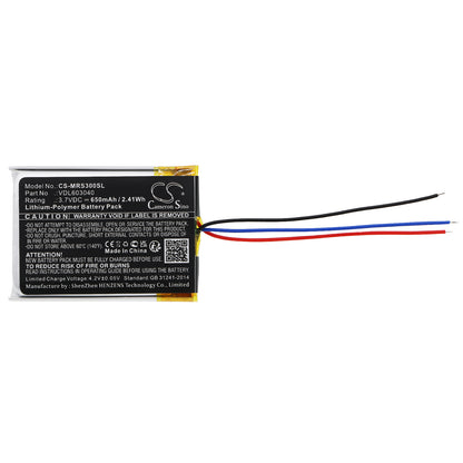 Replacement Battery for Marshall Major II – Wireless Headset – 650mAh / 3.7V - image 3