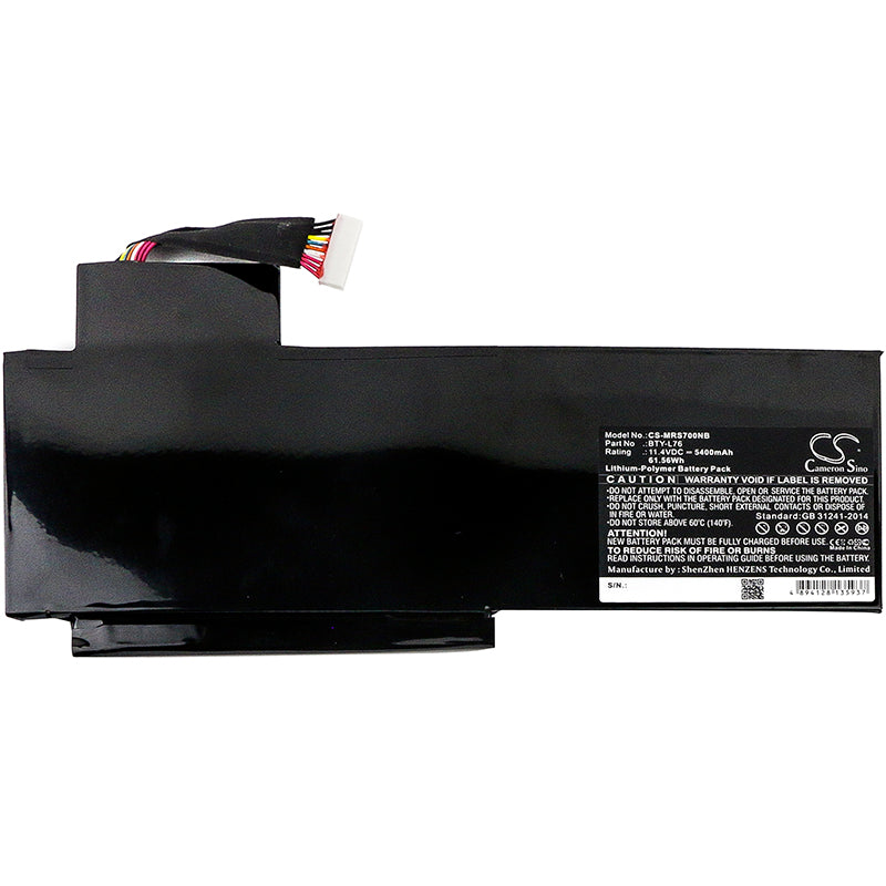 Replacement Battery for MSI | Medion | Schenker GS70 2PE-026CN – Notebook, Laptop – 5400mAh / 11.4V - image 3